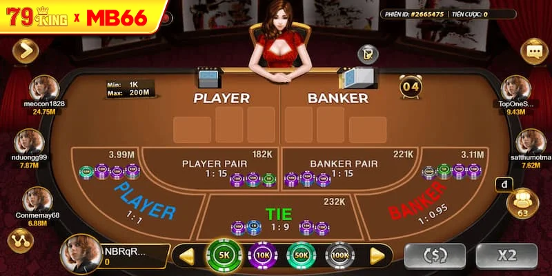 Baccarat 79KING có quy tắc chơi tương đối đơn giản, dễ hiểu