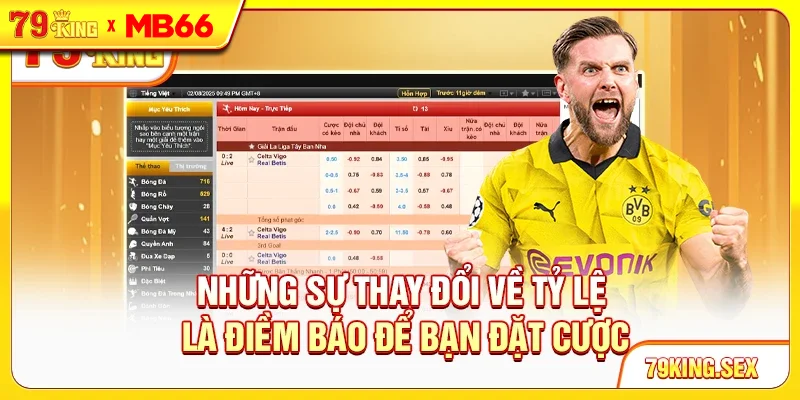 Những sự thay đổi về tỷ lệ là điềm báo để bạn đặt cược Những sự thay đổi về tỷ lệ là điềm báo để bạn đặt cược